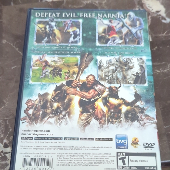 Sony 2 The Chronicles of Narnia Game - Black Case - Picture 2 of 4